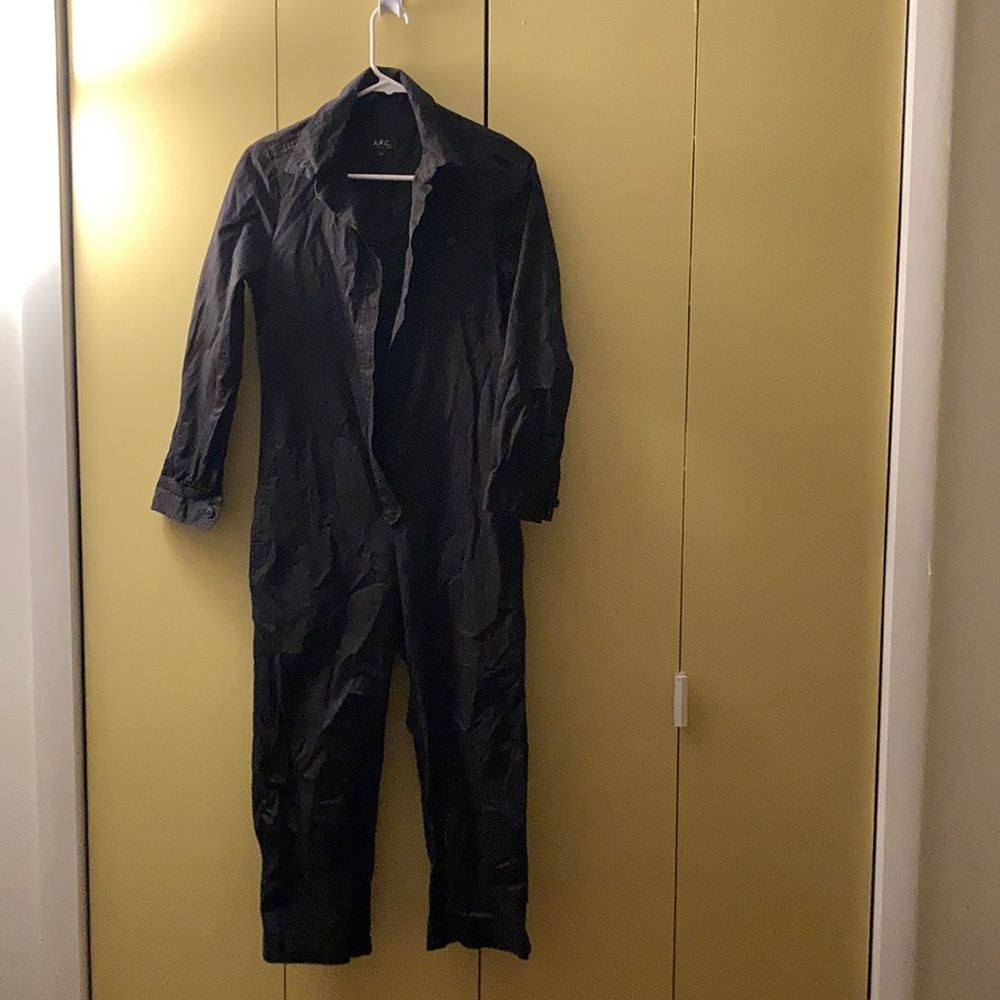 A.P.C Black long sleeve Jumpsuit